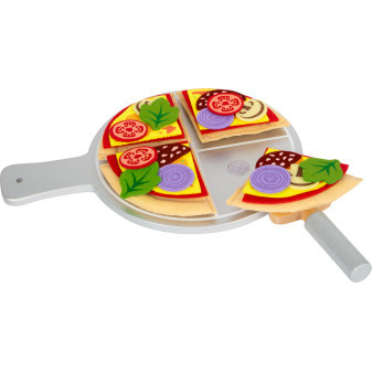 Small Foot Látková pizza se servírovacím talířem