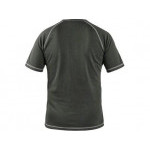 Koszulka CXS ACTIVE, funkcjonalna, z krótkim rękawem, męska, w kolorze szarym, rozmiar XL