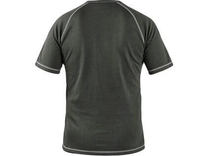 Koszulka CXS ACTIVE, funkcjonalna, z krótkim rękawem, męska, w kolorze szarym, rozmiar XL
