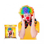 Paruka klaun barevná pro dospělé
