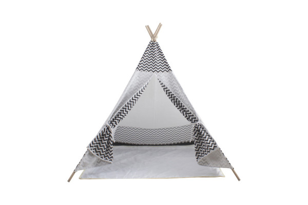 Aga4Kids Dětské Teepee ZigZag Bílý