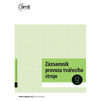 OP 1218 Záznamník prevádzky tvárniaceho stroja A4 12 listov