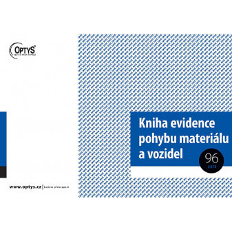 OP 1244 Kniha evidence pohybu materiálu a vozidel A4 96 listů