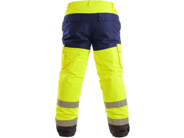 Kalhoty CXS CARDIFF, výstražné, zateplené, pánské, žluté, vel. 3XL