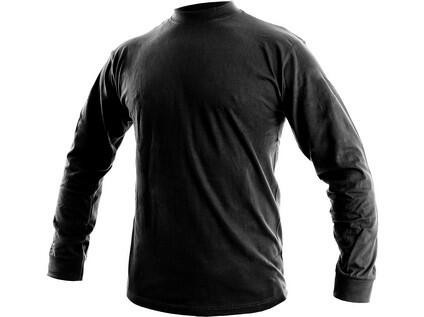 T-shirt CXS PETR, długi rękaw, czarny, rozmiar XL