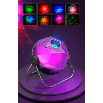 Aga Hvězdný projektor Galaxie s dálkovým ovládáním