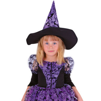 Detský kostým čarodejnice fialová (S)
