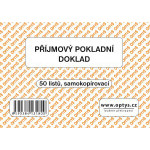 OP 1318 Příjmový pokladní doklad jednoduchý samopropisovací A6 50 listů