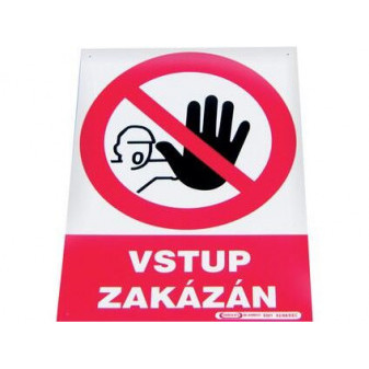 Tabulka 'Vstup zakázán'