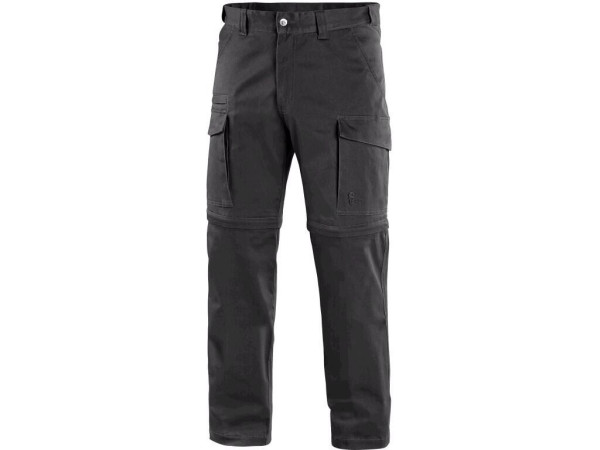 Spodnie męskie CXS VENATOR z odpinanymi nogawkami, czarne, rozmiar 56
