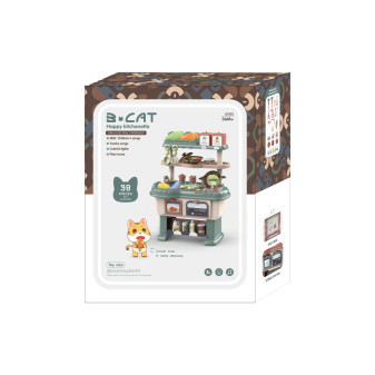 Aga4Kids Plastová kuchyňka HAPPY KITCHEN Zelená