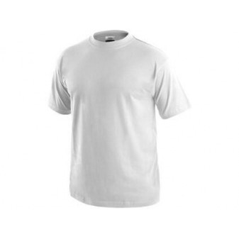 Tričko CXS DANIEL, krátký rukáv, bílé (potisk), vel. 4XL