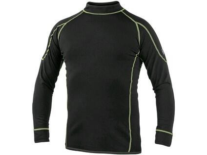 Tričko REWARD, funkční, dlouhý rukáv, pánské, černo-zelené, vel. 2XL