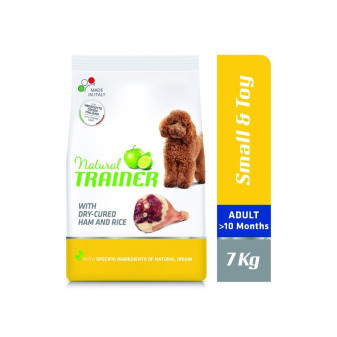 TRAINER Natural Small&Toy Adult prosciutto a rýže 7kg