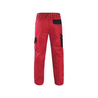 Spodnie CXS LUXY JOSEF, męskie, czerwono-czarne