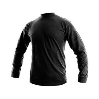 Pánské tričko s dlouhým rukávem PETR, černé