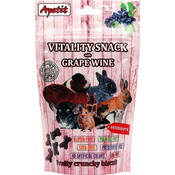 Apetit Vitality snack s hroznovým vínem 80g