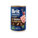 Brit Premium by Nature w puszce z kurczakiem w sercach 400g