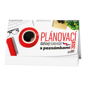 Stolní kalendář - Plánovací daňový kalendář s poznámkami