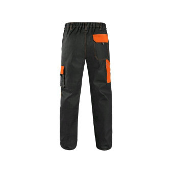 Spodnie CXS LUXY JOSEF, męskie, czarno-pomarańczowe