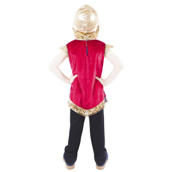 Kostium dziecięcy rycerz z herbem czerwony (M)