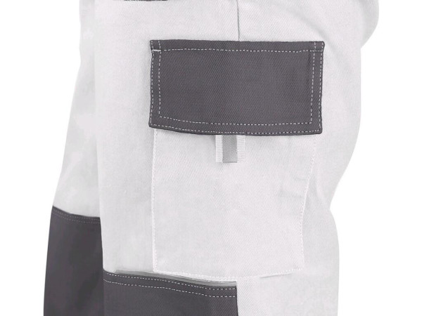 Kalhoty CXS LUXY JOSEF, pánské, bílo-šedé, vel. 48