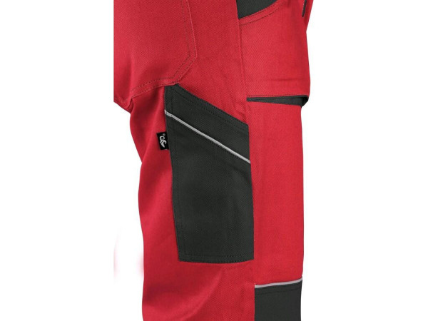 Kalhoty CXS LUXY JOSEF, pánské, červeno-černé, vel. 56