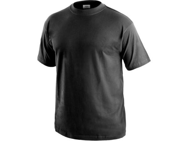 POT./UPR. Koszulka CXS DANIEL, krótki rękaw, kolor czarny, rozmiar 4XL