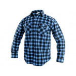 Košile CXS TOM, dlouhý rukáv, pánská, modro-černá, vel. 47/48