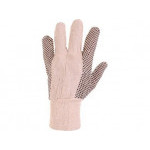 Rękawiczki GABO tekstylne z tarczami z PCV, rozm. 10