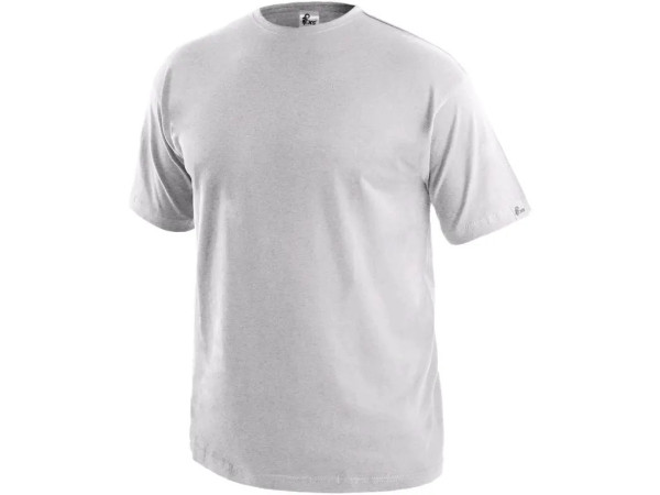 Koszulka CXS DANIEL, krótki rękaw, jasnoszare akcenty, rozmiar XL