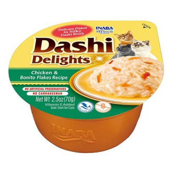 Dashi Delights Kubek z płatkami kurczaka i tuńczyka 70g