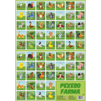 Farma Pexeso - zwierzęta z kreskówek
