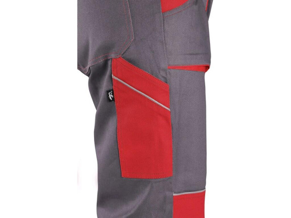 Nohavice CXS LUXY JOSEF, pánske, šedo-červené, veľ. 56