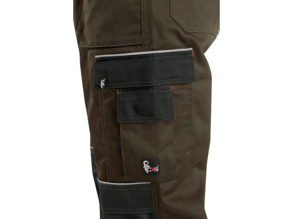 Kalhoty CXS ORION TEODOR, pánské, hnědo-černé, vel. 46