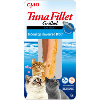 Inaba tuniakový filet pre mačky - hrebenatky 15g