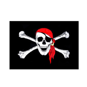 Vlajka pirátska 90x150 cm