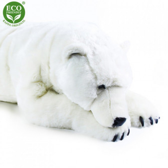 Plyšový velký lední medvěd ležící 109 cm ECO-FRIENDLY