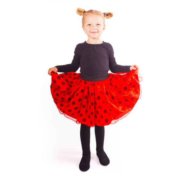 Detský kostým tutu sukne lienka s bodkami