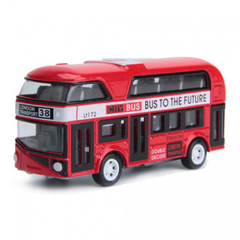Czerwony piętrowy autobus w Londynie