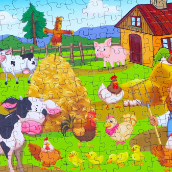 Puzzle farma 208 ks 90x64 cm