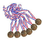Medaile zlaté 6 ks v sáčku