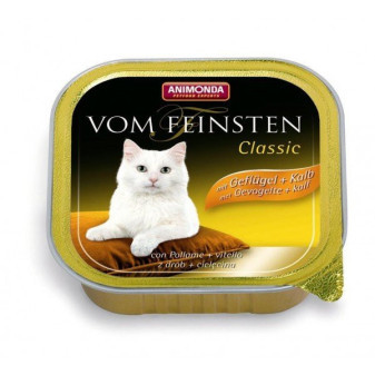 Animonda Vom Feinsten Classic paštéta pre mačky hydina+teľacia 100g