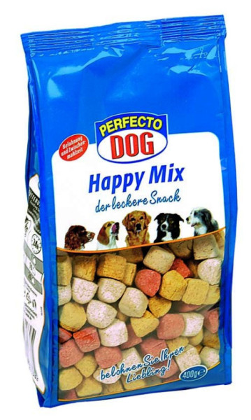 Herbatniki Perfecto dla psa Happy Mix 400g