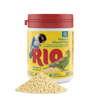 RIO vitaminové a minerální pelety pro andulky a střední papoušky 120g