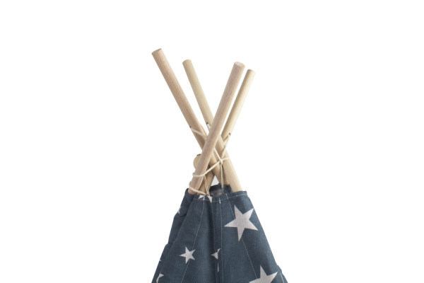 Aga4Kids Dětské Teepee Hvězdy Tmavě modrá
