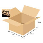 Krabice kartonová 3 vrstvá 300x200x100 mm