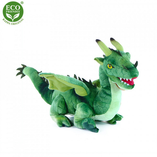 Plyšový drak zelený 40 cm ECO-FRIENDLY