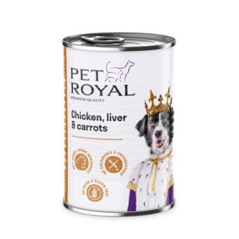 Konserwa Pet Royal z kurczaka, wątróbki i marchwi 400g