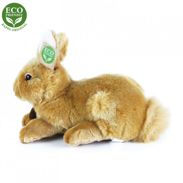 Plyšový králík hnědý ležící 23 cm ECO-FRIENDLY